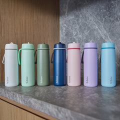 b.box Insulated Flip Top Drink Bottle 690ml - Lilac Love