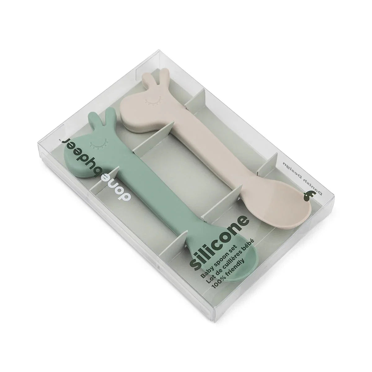 Done By Deer Lalee Silicone Spoon 2pk - Green