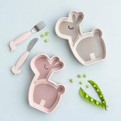 Done By Deer Stick & Stay Snack Plate Lalee - Sand