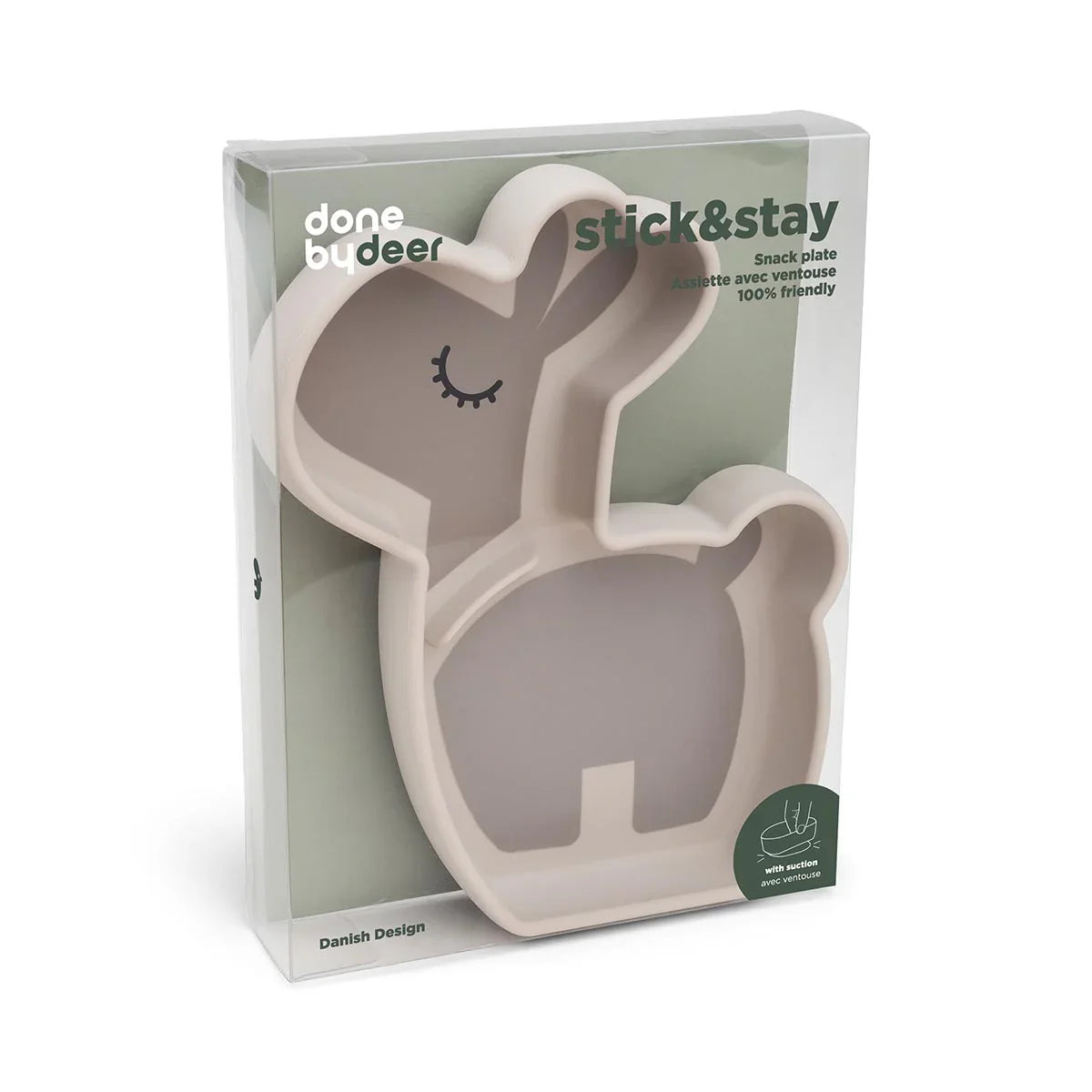 Done By Deer Stick & Stay Snack Plate Lalee - Sand