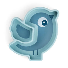 Done By Deer Stick & Stay Snack Plate Birdee - Blue