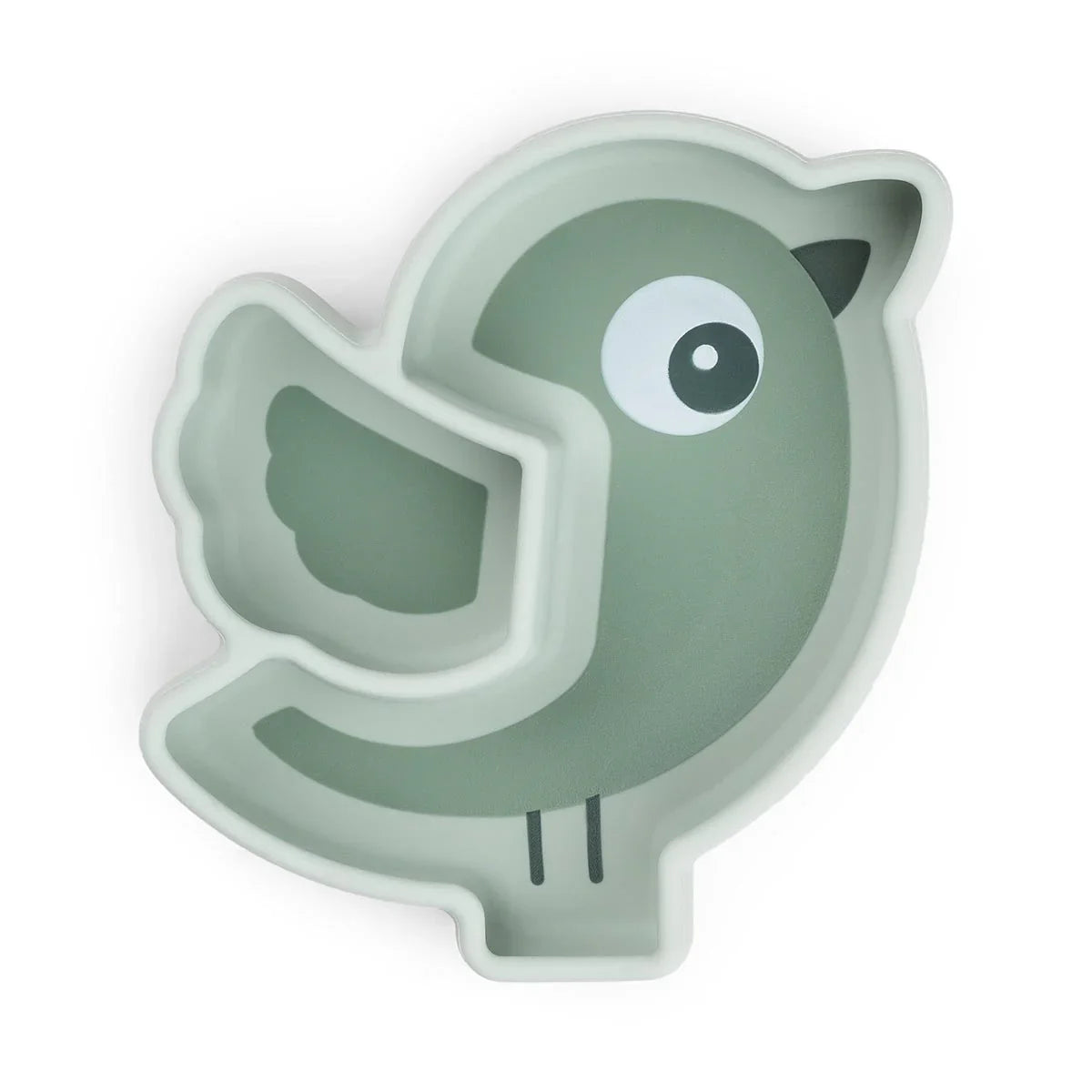 Done By Deer Stick & Stay Snack Plate Birdee - Green