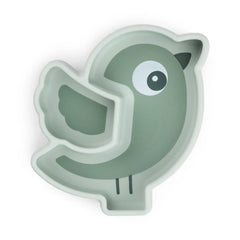 Done By Deer Stick & Stay Snack Plate Birdee - Green