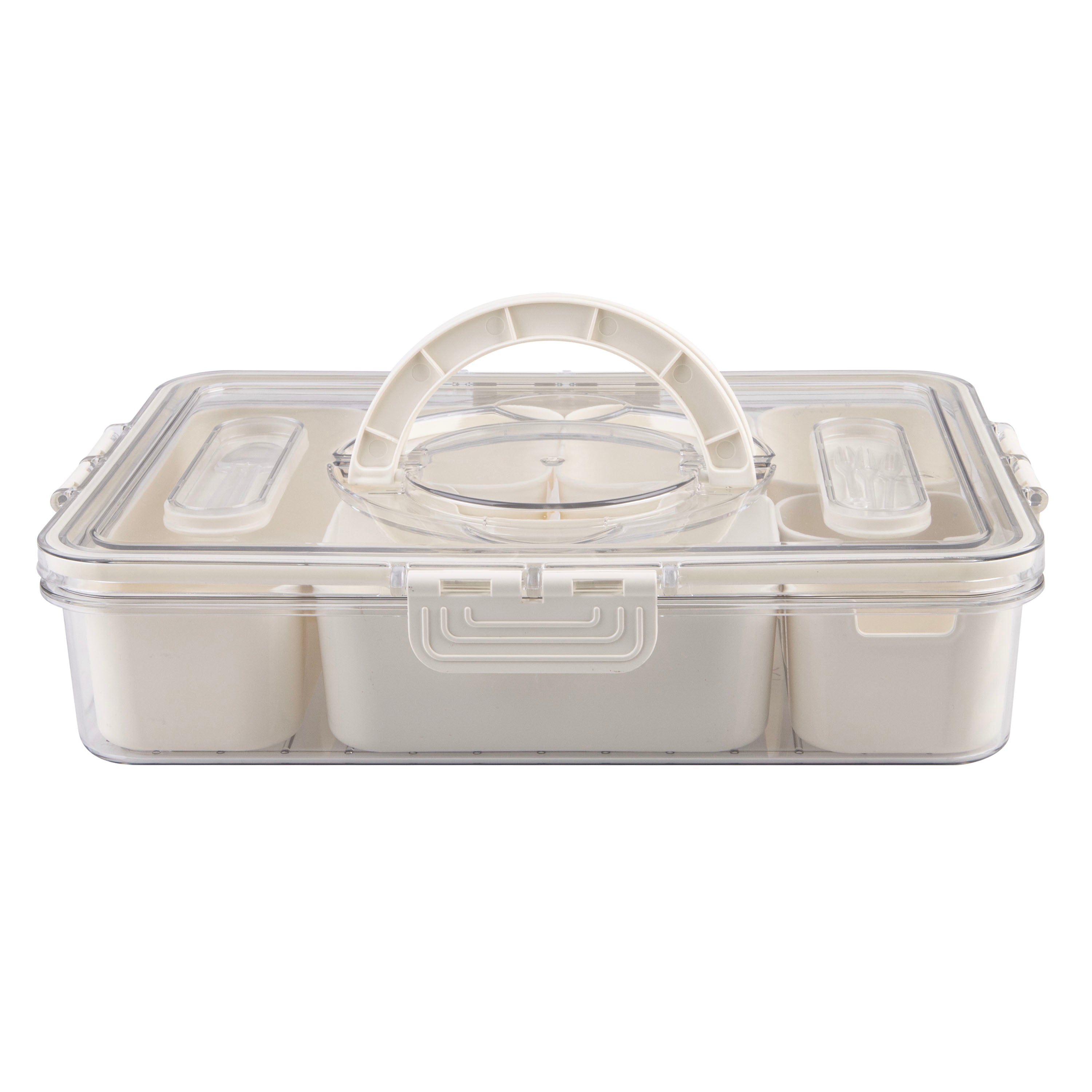 Alfresco Lane Rectangular Grazing Box - 7 Compartments - With Picks