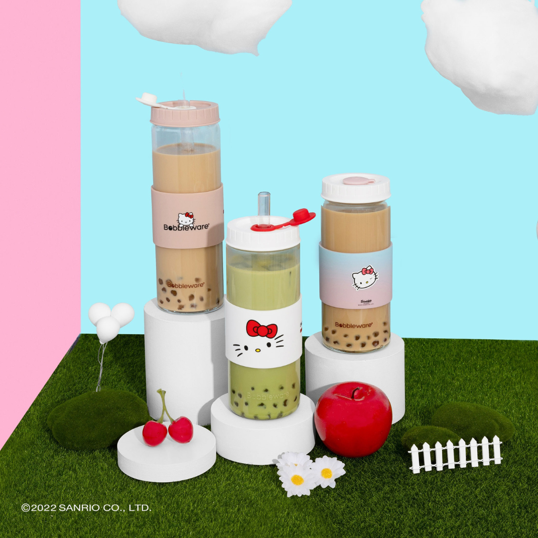Bobbleware Hello Kitty Tumbler - Glass - Classic Rose