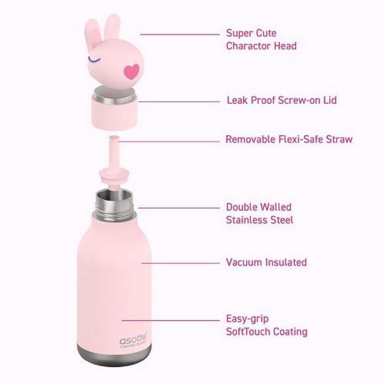 Asobu 460ml Insulated Bestie Bottle - Brown Dog