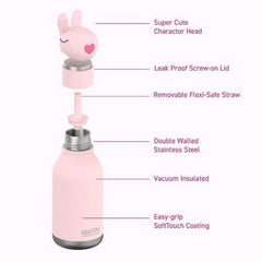Asobu 460ml Insulated Bestie Bottle - Brown Dog