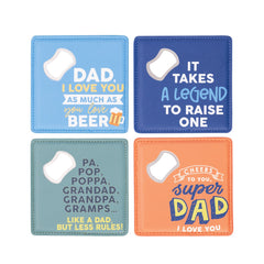 DAD Bottle Opener Coaster - Super Dad