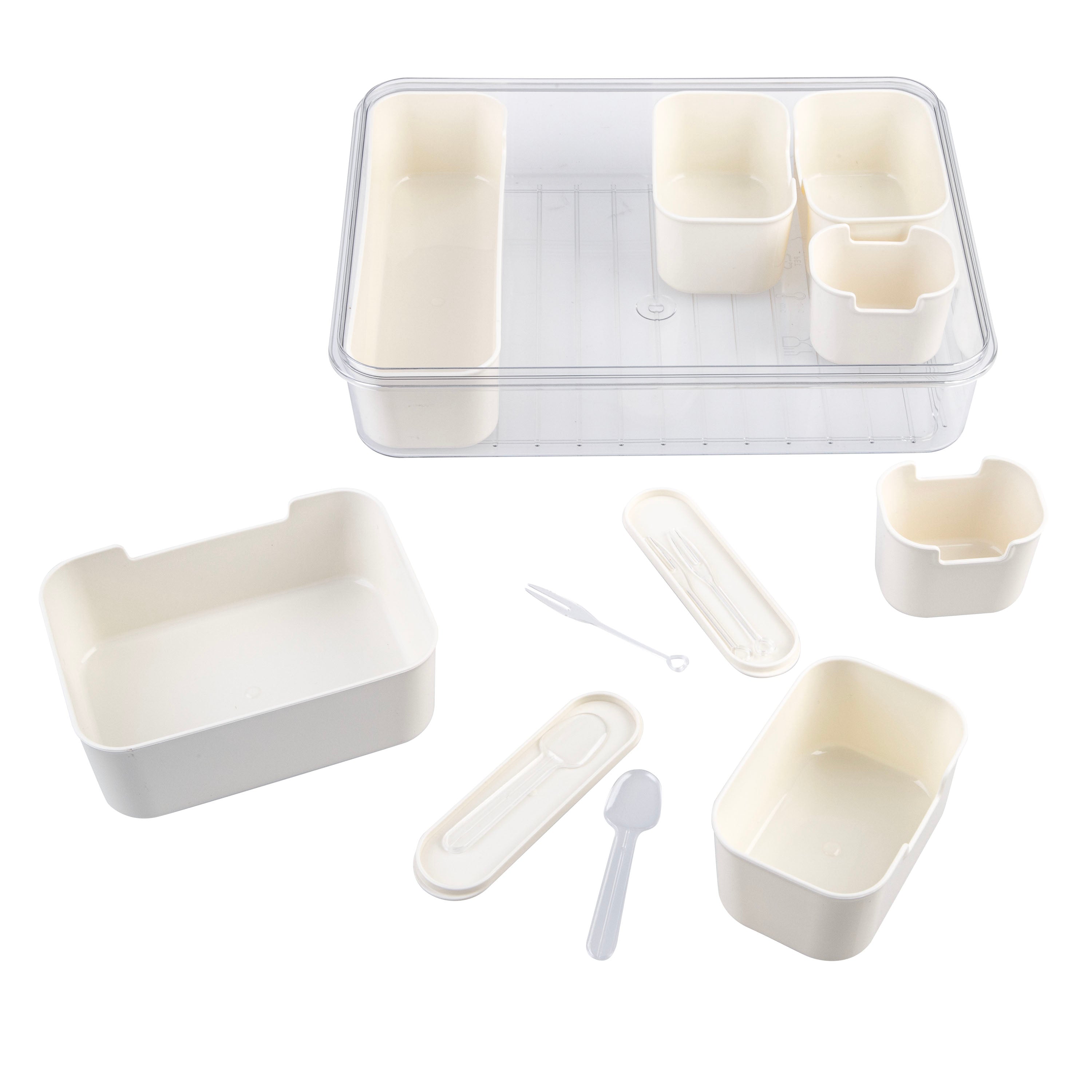 Alfresco Lane Rectangular Grazing Box - 7 Compartments - With Picks